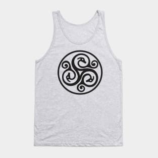 Celtic Coin - Black Design Tank Top